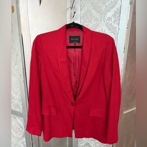 Massimo Dutti Vibrant Red Women's Blazer